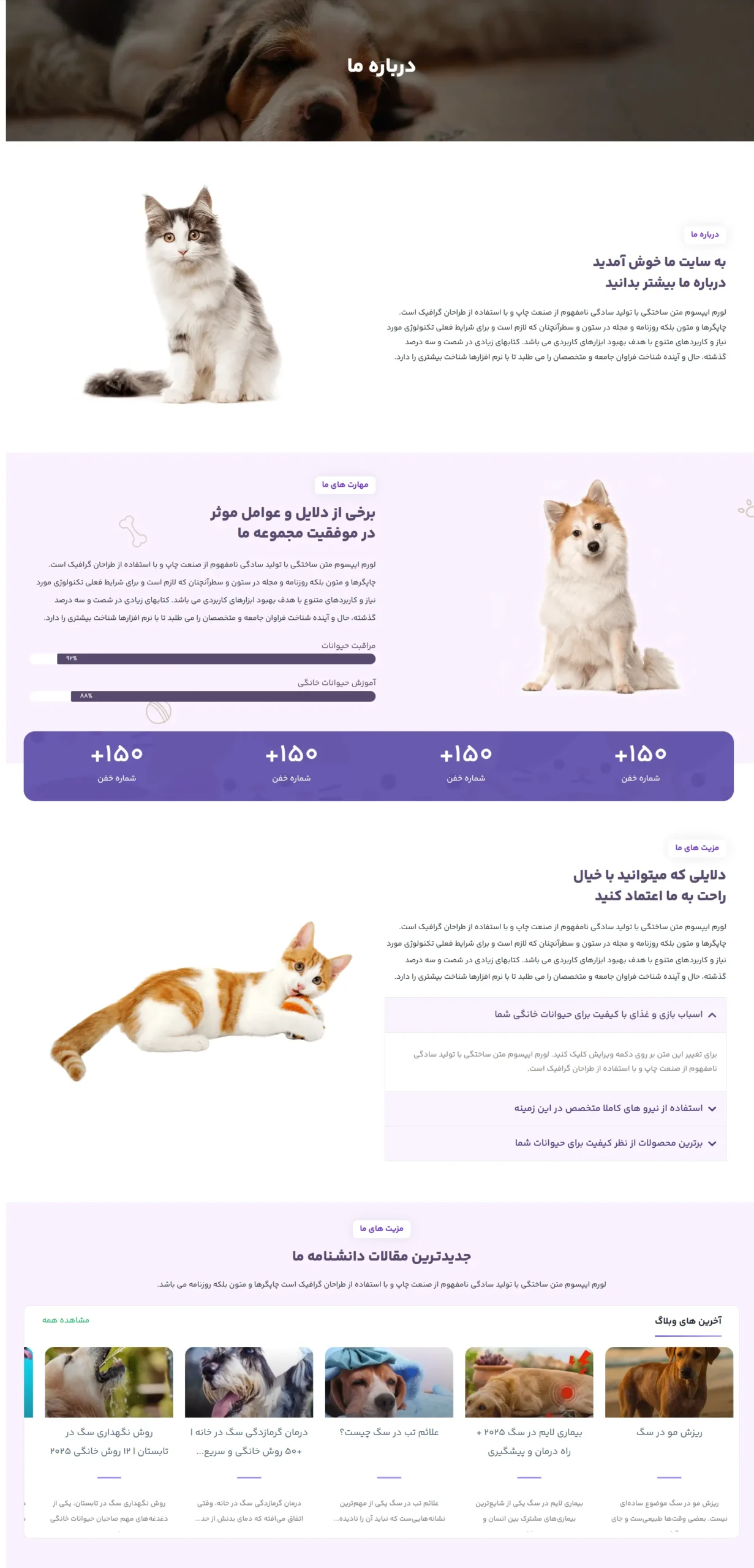 سایت دامپزشکی و فروش لوازم پت آدلین پت